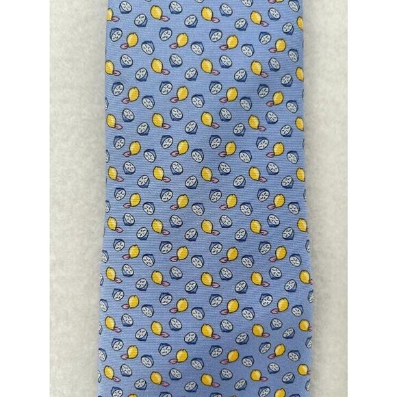 Men's Summer Ties Lot of 2 Brooks Brothers Tommy Hilfiger Lobster & Lemons - Picture 3 of 7